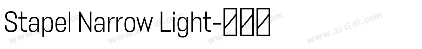 Stapel Narrow Light字体转换